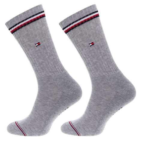 Ponožky - Tommy Hilfiger TH MEN ICONIC SOCK 2P sivé