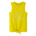 Dievčenské tielko 4F JUNIOR GIRLS-t-shirt-HJL21-JTSD013B-71S-Yellow