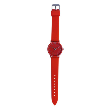 AURIOL Dámske náramkové hodinky so silikónovým remienkom (červená)