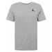Jordan Funkčné tričko 'Jumpman'  sivá melírovaná / čierna