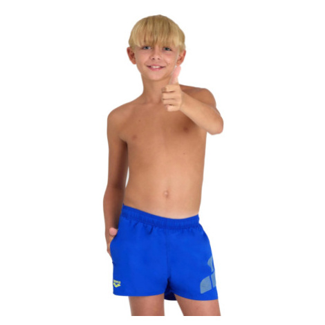 Juniorské plavky ARENA BOYS BEACH SHORT LOGO R Blue