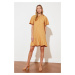 Trendyol Camel Button Detailed Dress