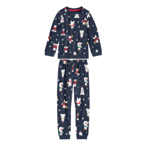 lupilu® Chlapčenské pyžamo s vianočným motívom (navy modrá/snehuliak)