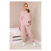 Women's set sweatshirt + pants Punto - powder