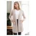 99224 Dewberry Kangaroo Pocket Knitwear Cardigan-STONE