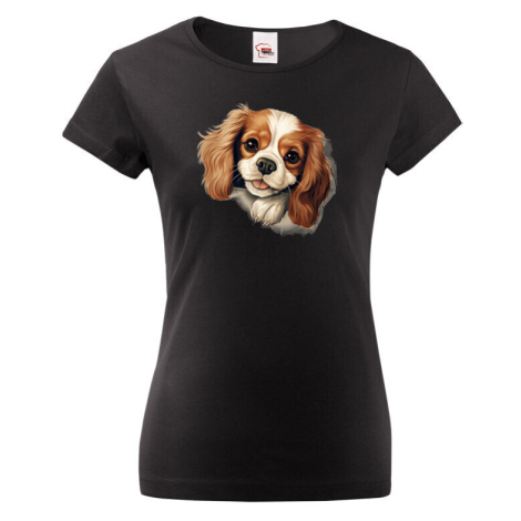 Dámské tričko Kavalír King Charles - tričko pre milovníkov psov