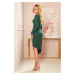 Zelené asymetrické šaty VALERIA 290-2