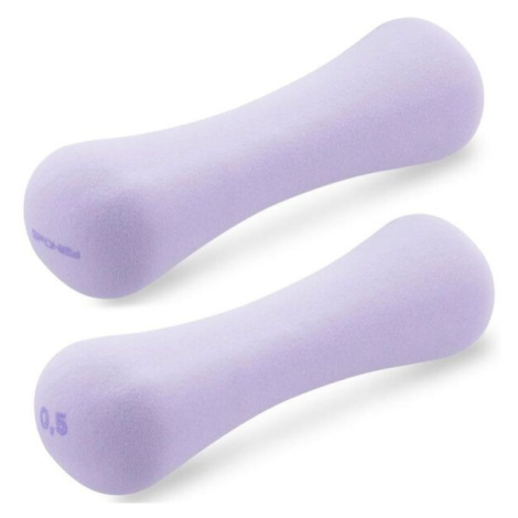 Spokey BONE Set neoprénových činiek, fialová, veľkosť