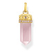 Thomas Sabo PE955-995-9 Gold-plated pendant with rose-coloured rose quartz crystal