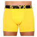 Men's boxers Styx long sports rubber yellow