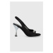 Sandále Karl Lagerfeld PANACHE HI čierna farba