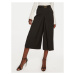 TWINSET Culottes nohavice 242TP2162 Čierna Loose Fit