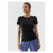 Women's Slim 4F Plain T-Shirt - Black