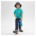 Detské odopínateľné turistické nohavice MH500 Kid pre 2 až 6 rokov modré