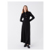 LC Waikiki Shirt Collar Plain Long Sleeve Women's Dress