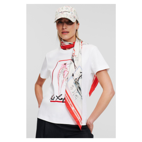 Tričko Karl Lagerfeld Archive T-Shirt White