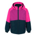 Dievčenská lyžiarska bunda COLOR KIDS Ski jacket colorblock AF10.000, festival fuchsia