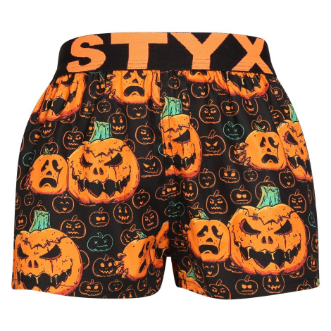 Children's boxer shorts Styx art sports rubber Halloween pumpkin