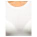 Women's fashion t-shirt with a round neckline - white