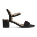 Sandále Geox Aurely 50 dámske, čierna farba, na podpätku, D25RXB00021C8182