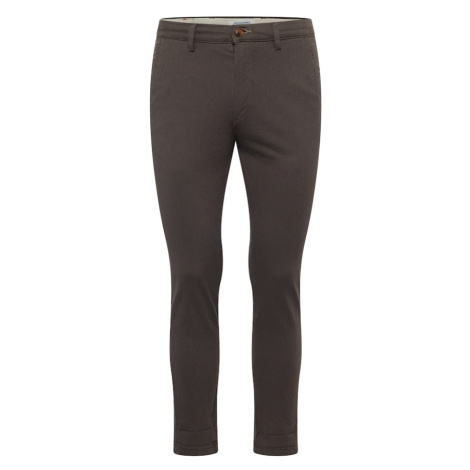 JACK & JONES Chino nohavice 'Marco Fury'  tmavohnedá