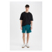 DEFACTO Regular Fit Straight Leg Basic Shorts