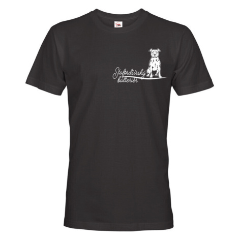 Pánské tričko pre milovníkov psov s potlačou Stafordšírského bulteriéra 2