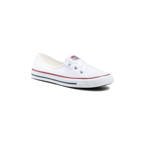 Converse Plátenky Chuck Taylor All Star Ballet Lace Slip 566774C Biela