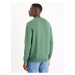 Zelený pánsky basic sveter Celio Decoton