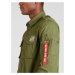 ALPHA INDUSTRIES Prechodná bunda 'Urban Military'  olivová / červená / biela