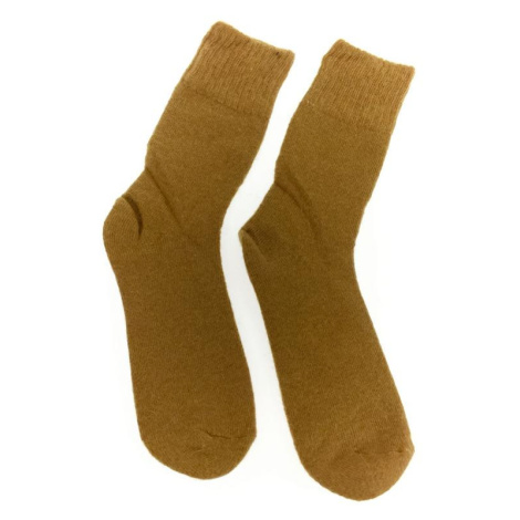 Vlnené horčicové ponožky DIKA