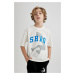 DEFACTO Boys Shaquille O'neal Oversize Fit Crew Neck Short Sleeve T-shirt