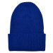 Cap made of recycled yarn, ribbed knit Royalblue