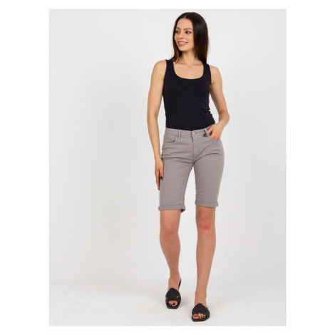 Grey cotton shorts SUBLEVEL for leisure time