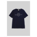 TRIČKO GANT LOGO SS T-SHIRT EVENING BLUE