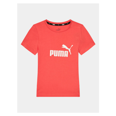 Puma Tričko Ess Logo 587029 Červená Regular Fit