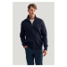 MIKINA GANT REG SHIELD FULL ZIP SWEAT EVENING BLUE