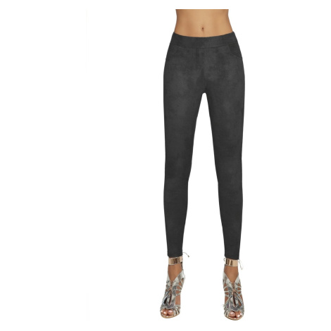 Bas Bleu LYDIA women's leggings made of soft material with a metallic pattern