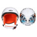 Grap Jr. lyžařská helma dětská barva: bílá s pruhem;obvod: 54-57