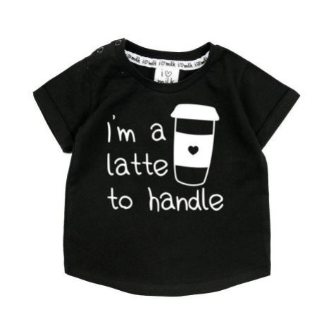 I LOVE MILK tričko s krátkym rukávom i m a latte