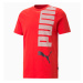 PUMA Pán. tričko Ess Logo Lab Tee Farba: červená