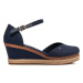 Tommy Hilfiger Poltopánky Basic Closed Toe Mid Wedge FW0FW04787 Tmavomodrá