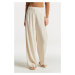 NOHAVICE GANT WIDE STRETCH LINEN PANT PUTTY