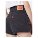 LEVI'S ® Džínsy 'High Waisted Mom Short'  čierny denim