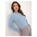 Light blue women's classic sweater