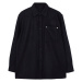 Trendyol Black Oversize Fit Cachet Winter Shirt