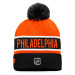 Fanatics Authentic Pro Game & Train Cuffed Pom Knit Philadelphia Flyers Winter Hat