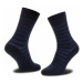 Joop! Vysoké pánske ponožky Pique Stripe 900.07 Tmavomodrá