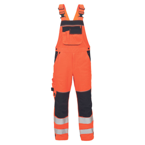 Cerva Knoxfield Hvps Fl Pánske HI-VIS nohavice s trakmi 03530050 oranžová