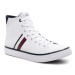 Tommy Hilfiger Sneakersy Th Hi Vulc Stripes Mesh FM0FM04948 Biela